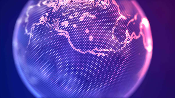 istock Digital design of a global network 673771244