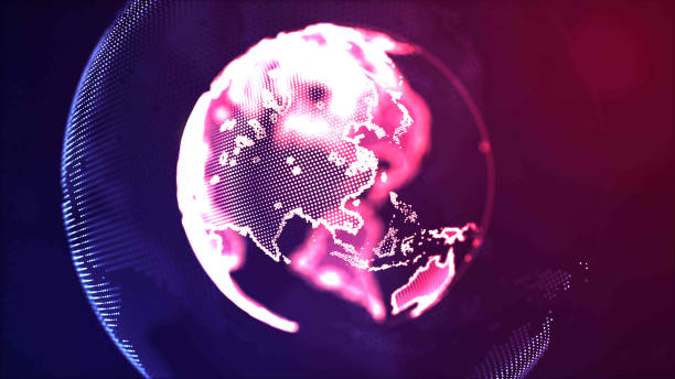 istock Digital design of a global network 673771292