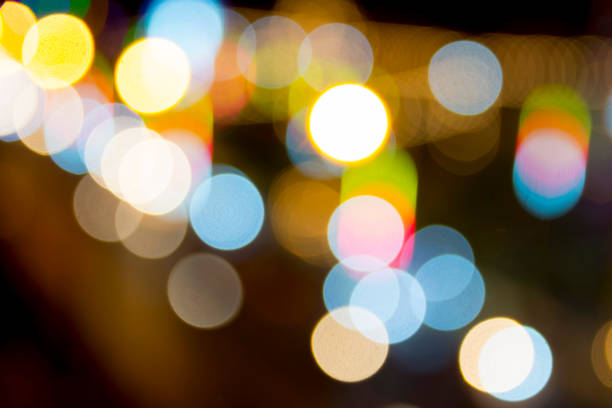 istock Abstract blur bokeh light in the night. 673771636