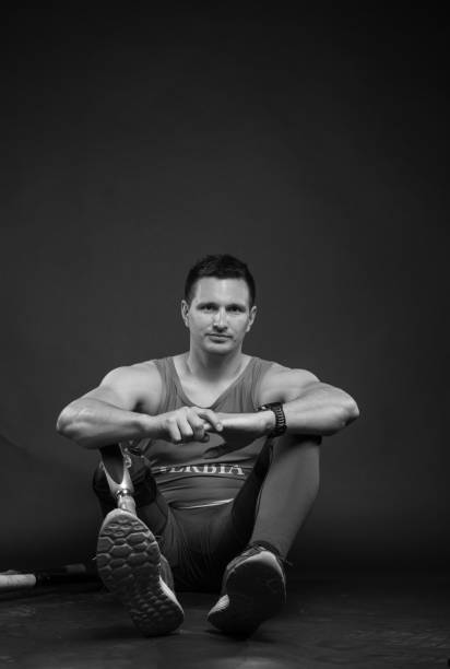 istock man athlete sportsman, prosthetic leg 673788582