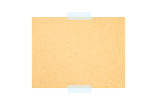 Empty note paper sheet on white background. stock photo