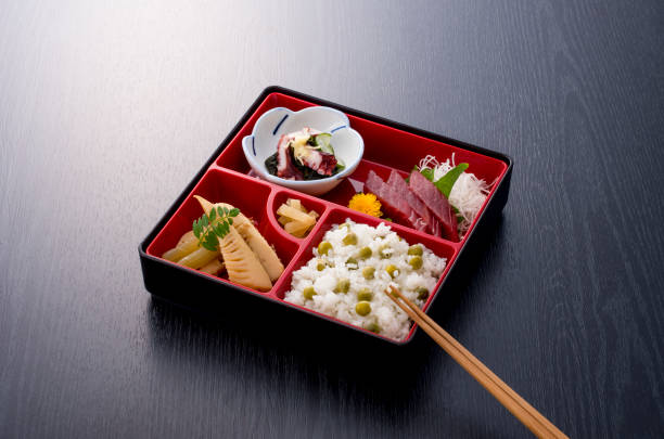 Benedict Spring Holiday Bento sunomono stock pictures, royalty-free photos & images