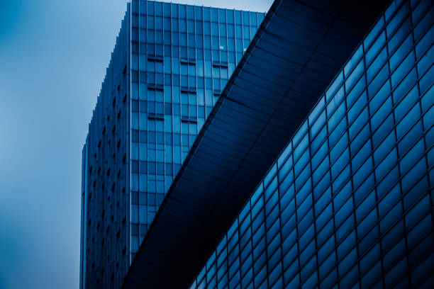 detail shot of modern architecture facade,business concepts,in city of China.