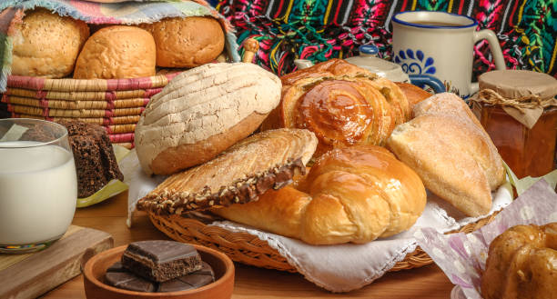 mexican sweet bread - pão doce imagens e fotografias de stock