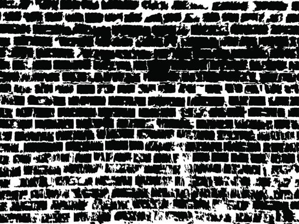 illustrations, cliparts, dessins animés et icônes de texture de brique, fond. effet de la brique. - wall brick backgrounds textured effect