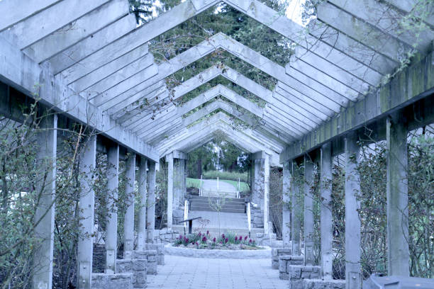 istock Rose Garden Arbour in Stanley Park 673815934