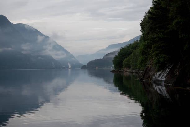 istock Norway - ideal fjord reflection in clear water 673819448