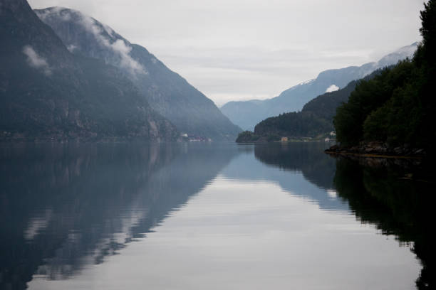 istock Norway - ideal fjord reflection in clear water 673819866