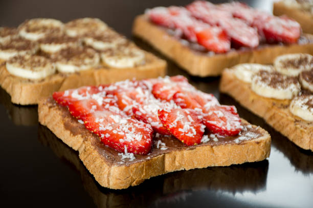 istock Sweet sandwiches for breakfast 673821960