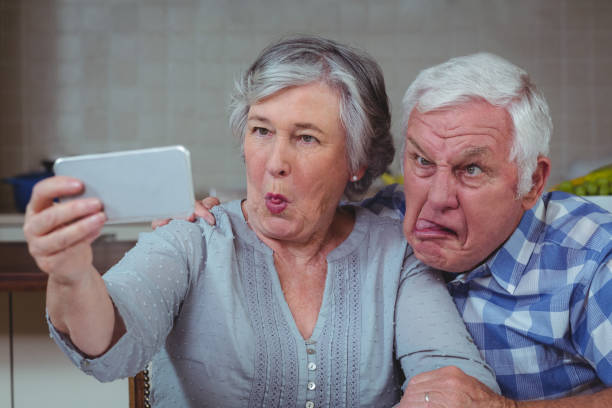 215 Funny Senior Couple Taking A Selfie Stock Photos, Pictures &  Royalty-Free Images - iStock