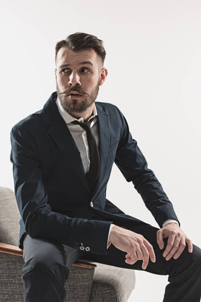 istock Portrait of stylish handsome young man 673841218