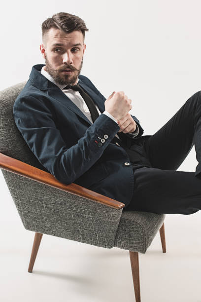 istock Portrait of stylish handsome young man 673843878
