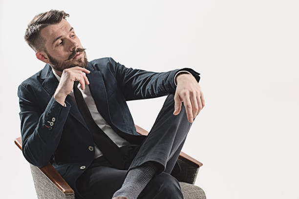 istock Portrait of stylish handsome young man 673844472