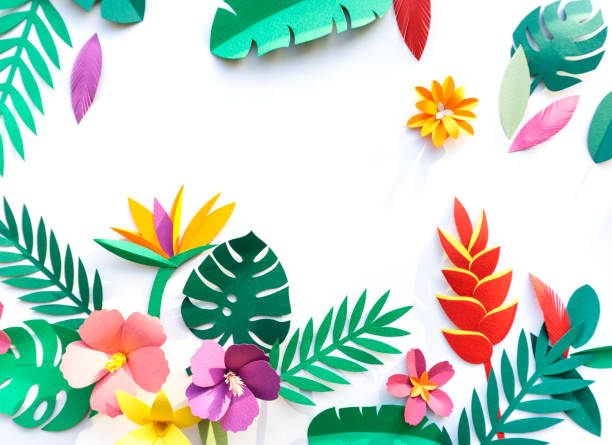 Tropical Handcrafted Papercraft Nature Petals