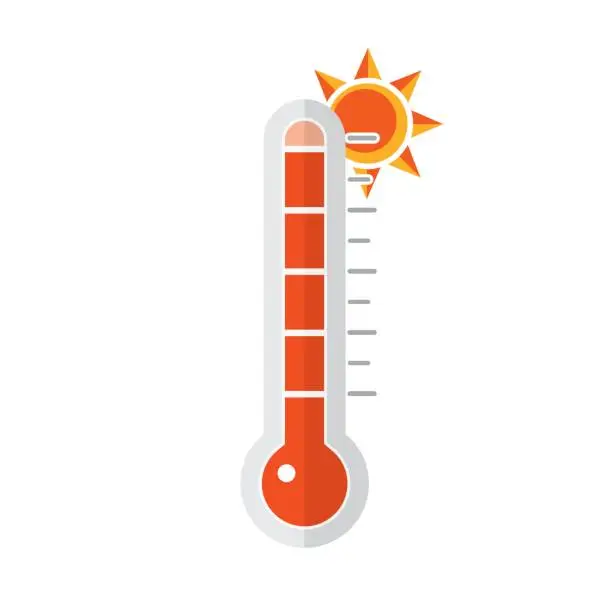 Vector illustration of Thermometer icon,Vector illustration