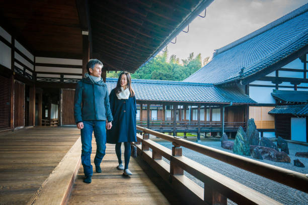 istock Couple at Tofuku-ji Temple 673851506