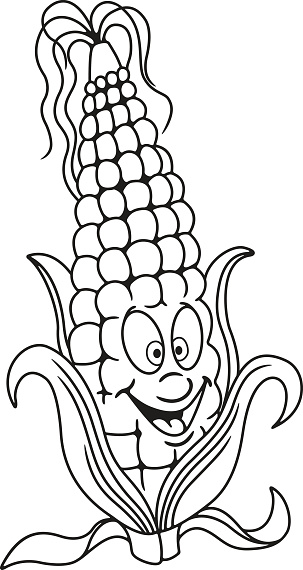 Fresh Corn Cartoon Stock Illustration - Download Image Now - Agriculture,  Anthropomorphic Face, Cartoon - iStock