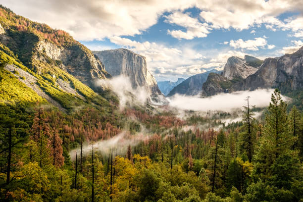 istock Yosemite Valley at cloudy autumn morning 673866360