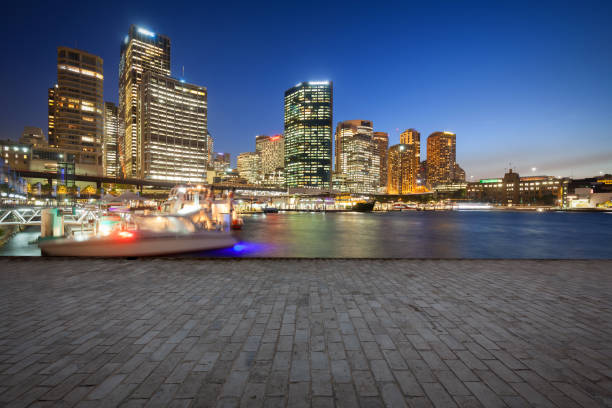istock Night, Sydney city landscape 673869210