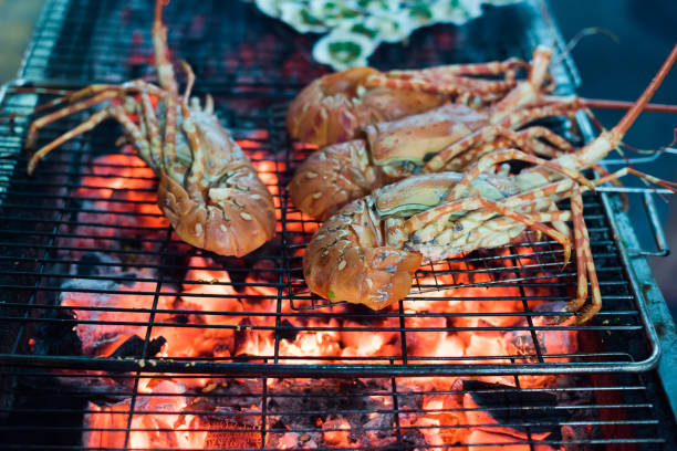 istock Seafood Lobster barbecue 673869460