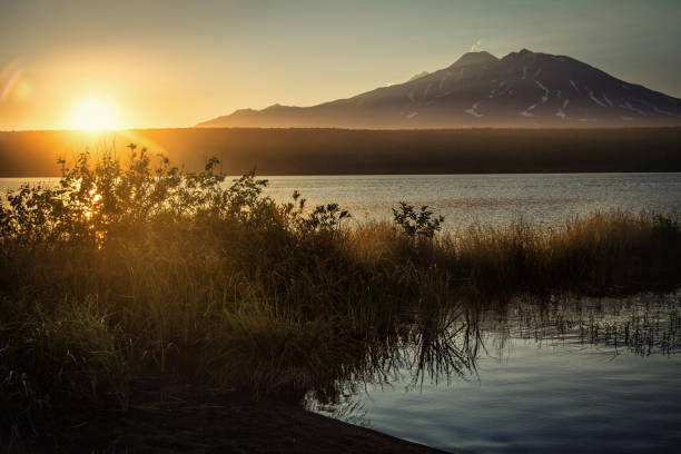 istock Kotelnikovo Lake, Kamchatka 673875646
