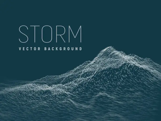 Vector illustration of Storm. Vector background