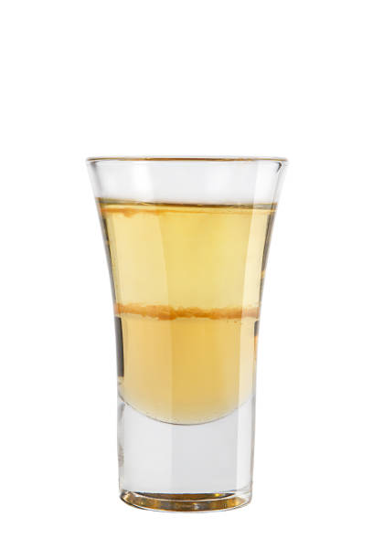 istock Shot. Alcoholic drink on a white background 673914868