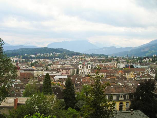 istock Architecture of Lucerne, Switzerland. 673925744