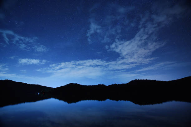 istock Beautiful night sky with many stars 673925790