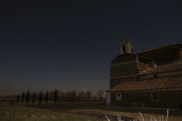 Landscapes of the Camino de Santiago. French Way. Spain. Landscapes of the Camino de Santiago. French Way. Spain. Hermitage of Our Lady of the River. Villalcázar de Sirga. Palencia. resistencia stock pictures, royalty-free photos & images