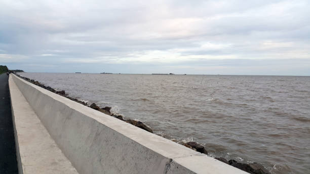 istock blue sea and cloudy sky waves 673928950