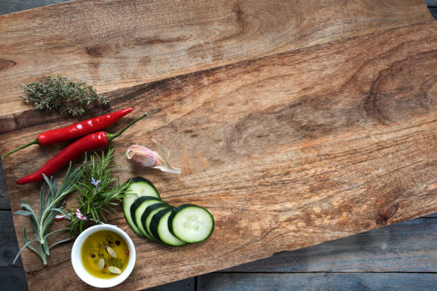 istock Food ingredients on a cutting board 673929294