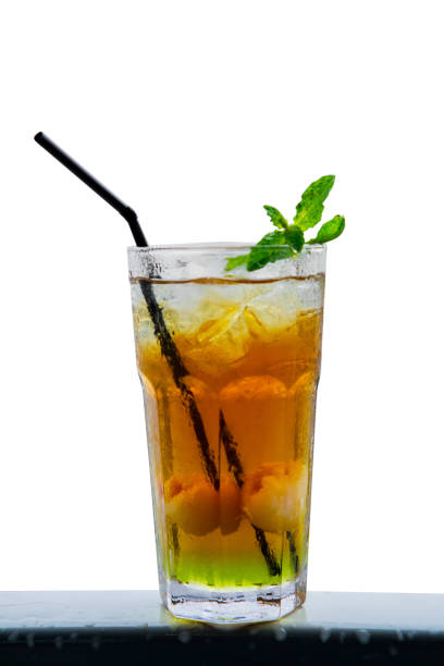 istock Lychee juice in a glass 673933454