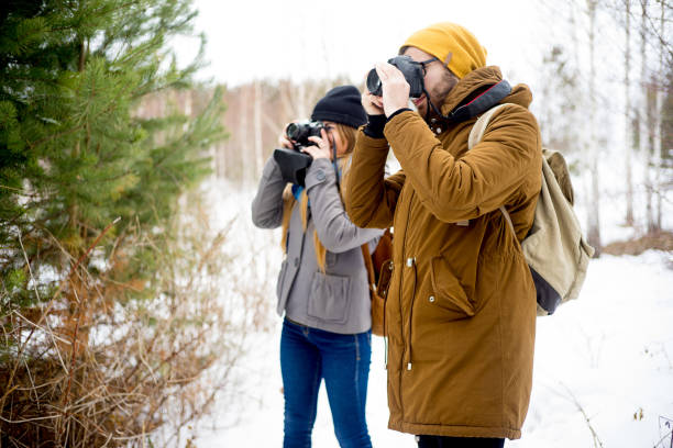istock Couple hiking in forest 673946892