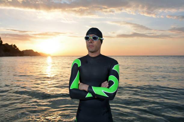 istock young athlete triathlon in front of a sunrise 673946930