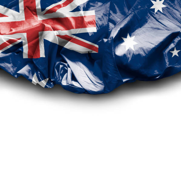 istock Waving Flag of Australia 673964016
