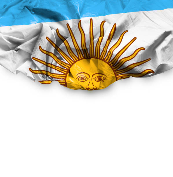 istock Waving Flag of Argentina 673964020