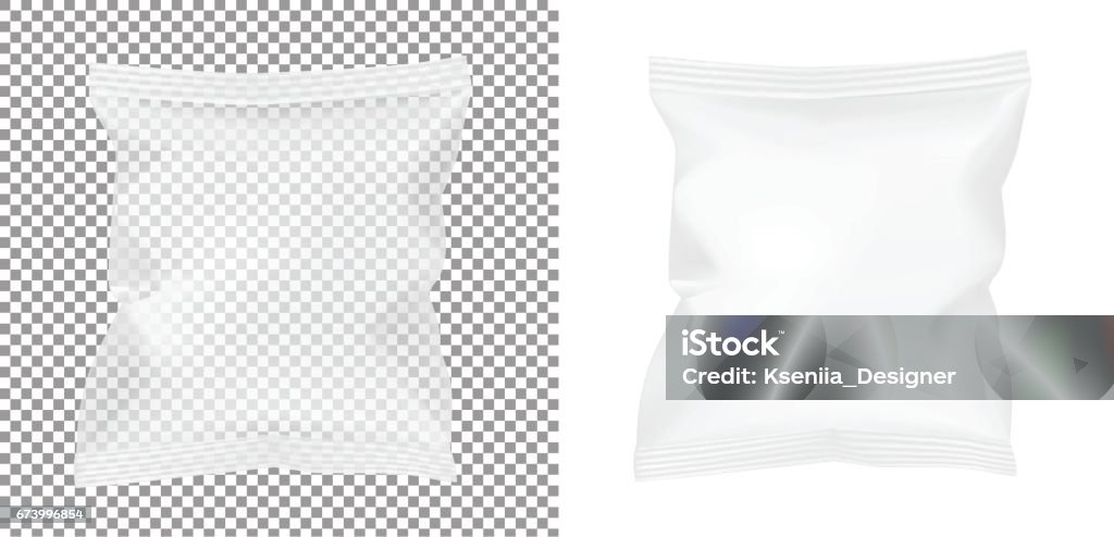 Snacks Transparency Transparent Packaging For Snacks Food Chips Sugar And Spices Stock ...