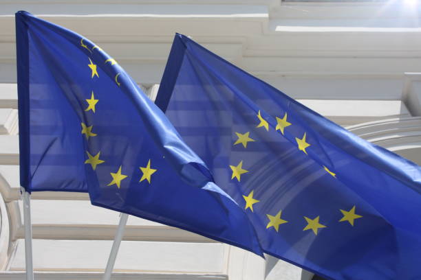 istock EU and Slovenia flag 673998516