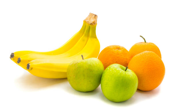 istock Healthy fruits isolated on white background. 674006730