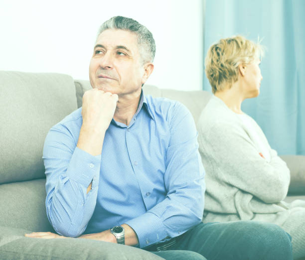 istock Mature couple quarrels 674018146
