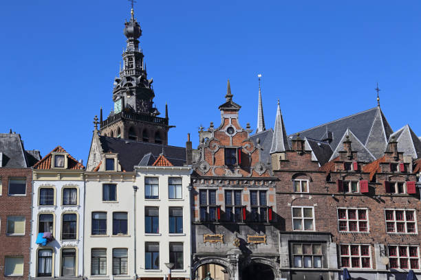 istock Historical buildings in Nijmegen, Holland 674041494