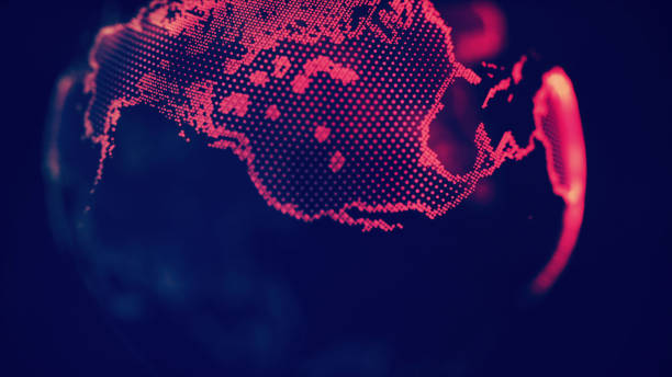 istock Digital design of a global network 674049096