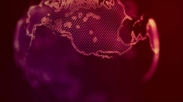 istock Digital design of a global network 674049104