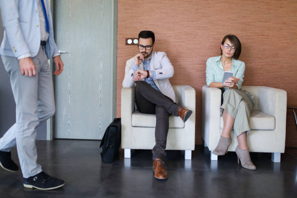 istock Business people waiting for a job interview 674055302