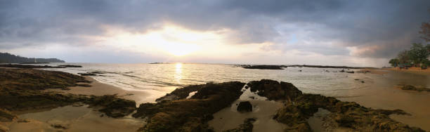 istock Panorama dusk view at Khao Lak Beach 674083394