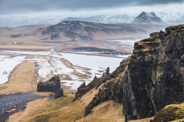 istock Mountain coastal landscape. Vik district, Iceland 674085510
