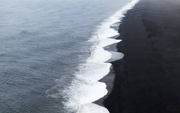 istock Black sands beach, Ocean coast. Vik, Iceland 674085518