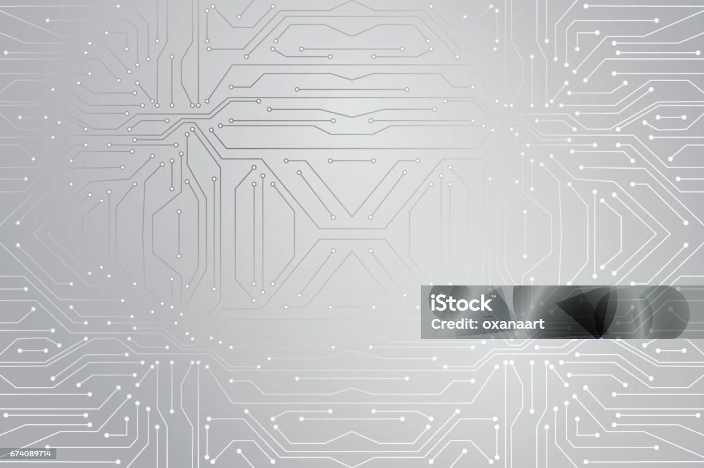 Vector Micro Chip Micro Scheme Elements Design Stock Illustration ...