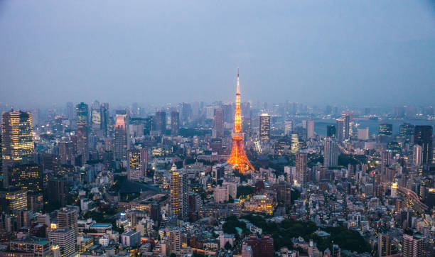 istock Tokyo beautiful cityscape at night 674096804